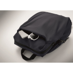 Waterafstotende nylon laptoprugzak geschikt voor 16” kleur marineblauw foto bekijken vijfde weergave