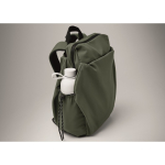 Waterafstotende nylon laptoprugzak geschikt voor 16” kleur donkergroen foto bekijken vierde weergave