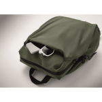 Waterafstotende nylon laptoprugzak geschikt voor 16” kleur donkergroen foto bekijken vijfde weergave