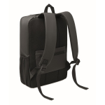 Laptoprugzak van RPET 600D met harde voorkant 15'' kleur zwart