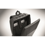 Laptoprugzak van RPET 600D met harde voorkant 15'' kleur zwart foto bekijken zesde weergave