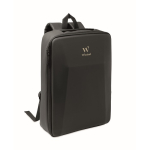 Laptoprugzak van RPET 600D met harde voorkant 15'' kleur zwart hoofdweergave