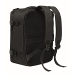 Uitschuifbare cabine rugzak van RPET 600D met meerdere vakken 20 L kleur zwart derde weergave