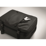 Uitschuifbare cabine rugzak van RPET 600D met meerdere vakken 20 L kleur zwart foto weergave