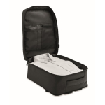 Uitschuifbare cabine rugzak van RPET 600D met meerdere vakken 20 L kleur zwart