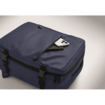 Uitschuifbare cabine rugzak van RPET 600D met meerdere vakken 20 L kleur blauw foto weergave