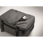 Uitschuifbare cabine rugzak van RPET 600D met meerdere vakken 20 L kleur donkergrijs foto weergave