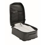 Uitschuifbare cabine rugzak van RPET 600D met meerdere vakken 20 L kleur donkergrijs