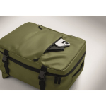 Uitschuifbare cabine rugzak van RPET 600D met meerdere vakken 20 L kleur miliair groen foto weergave