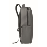RPET-rugzak met PU-coating voor laptop tot 15'' kleur donkergrijs