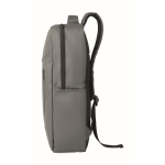 RPET-rugzak met PU-coating voor laptop tot 15'' kleur donkergrijs
