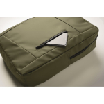 RPET-rugzak met PU-coating voor laptop tot 15'' kleur miliair groen foto weergave