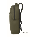 RPET-rugzak met PU-coating voor laptop tot 15'' kleur miliair groen