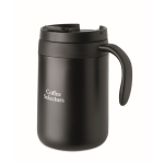 thermosbeker van roestvrij staal met herbruikbaar koffiefilter 450 ml kleur zwart tweede hoofdweergave