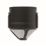 thermosbeker van roestvrij staal met herbruikbaar koffiefilter 450 ml kleur zwart zesde weergave