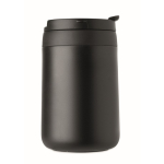 thermosbeker van roestvrij staal met herbruikbaar koffiefilter 450 ml kleur zwart achtste weergave