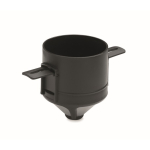 thermosbeker van roestvrij staal met herbruikbaar koffiefilter 450 ml kleur zwart
