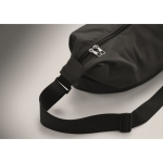 Urban crossbodytas van waterafstotend nylon met verstelbare band kleur zwart foto bekijken derde weergave