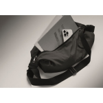 Urban crossbodytas van waterafstotend nylon met verstelbare band kleur zwart foto bekijken vierde weergave