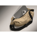 Urban crossbodytas van waterafstotend nylon met verstelbare band kleur khaki foto bekijken vierde weergave
