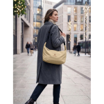 Urban crossbodytas van waterafstotend nylon met verstelbare band kleur khaki derde sfeervolle weergave 2