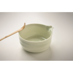Matcha-set van 5 stuks van keramiek en bamboe in geschenkdoos kleur mintgroen foto bekijken derde weergave