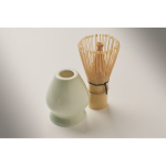 Matcha-set van 5 stuks van keramiek en bamboe in geschenkdoos kleur mintgroen foto bekijken vierde weergave