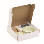 Matcha-set van 5 stuks van keramiek en bamboe in geschenkdoos kleur mintgroen zesde weergave