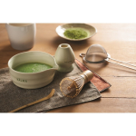 Matcha-set van 5 stuks van keramiek en bamboe in geschenkdoos kleur mintgroen sfeervolle hoofdweergave