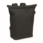 PU-rugzak met ruimte voor 15”-pc en fietsbanden 20 L kleur zwart