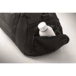 Sportieve nylon tas met trolleyband en schouderriem 20 L kleur zwart foto bekijken vijfde weergave