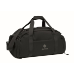 Sportieve nylon tas met trolleyband en schouderriem 20 L kleur zwart hoofdweergave