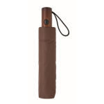Opvouwbare automatische windbestendige polyester paraplu Ø94 kleur bruin tweede weergave