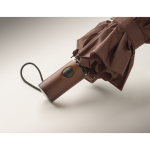 Opvouwbare automatische windbestendige polyester paraplu Ø94 kleur bruin foto bekijken vijfde weergave