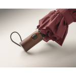 Opvouwbare automatische windbestendige polyester paraplu Ø94 kleur bordeaux foto bekijken vijfde weergave
