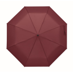 Opvouwbare automatische windbestendige polyester paraplu Ø94 kleur bordeaux zesde weergave