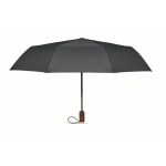 Opvouwbare automatische windbestendige polyester paraplu Ø94 kleur blauw derde weergave