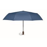 Opvouwbare automatische windbestendige polyester paraplu Ø94 kleur koningsblauw derde weergave