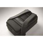 Laptoprugzak met PU-details en trolleyband 15'' kleur zwart foto bekijken vierde weergave