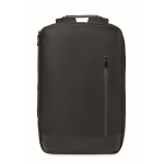 Laptoprugzak met PU-details en trolleyband 15'' kleur zwart achtste weergave