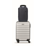 Laptoprugzak met PU-details en trolleyband 15'' kleur blauw tiende weergave