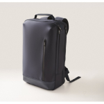 Laptoprugzak met PU-details en trolleyband 15'' kleur blauw foto weergave