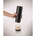 Draagbaar koffiezetapparaat voor gemalen koffie 1.800mAh kleur zwart foto weergave