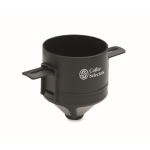 Herbruikbare koffiefilter van roestvrij staal met etui kleur zwart hoofdweergave
