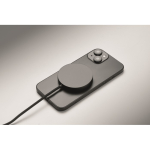 Magnetische draadloze oplader met vaste USB-C-kabel van 1 m en 25W kleur zwart foto bekijken vierde weergave