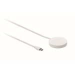 Magnetische draadloze oplader met vaste USB-C-kabel van 1 m en 25W kleur wit vijfde weergave