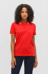 Unisex katoenen polo met streep 200g/m² SOL'S PALERMO kleur rood tweede weergave