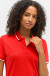 Unisex katoenen polo met streep 200g/m² SOL'S PALERMO kleur rood derde weergave