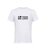 Kinder sportshirt van gerecycled polyester 150 g/m² SOL'S SPRINT kleur wit weergave met bedrukking