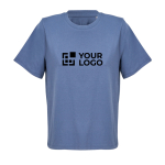 Dames T-shirt biologisch katoen, moderne pasvorm 150 g/m² kleur jeans blauw weergave met bedrukking